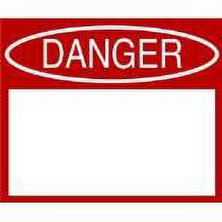 Danger Picture Art - Living Room Peel & Stick Sticker - Vinyl Wall Decal