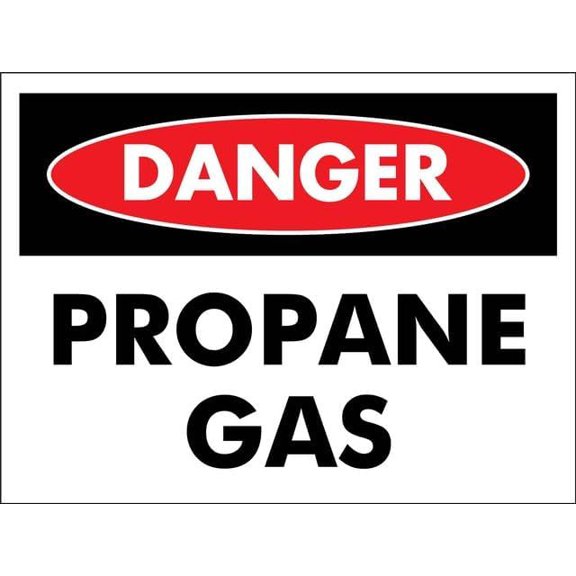 Danger Propane Gas Retro 8"x12" Aluminum Tin Sign - Vintage Style Wall Decor for Pool, Indoor & Outdoor Use