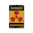 thumbnail image 1 of Danger Radiation 18 Inch x 24 Inch Metal Sign Novelty Aluminum Durable Weatherproof UV Protected Perfect for Laboratories Industrial Spaces Fun Gift for Engineers Crafted in the USA, 1 of 5