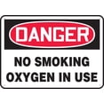 thumbnail image 1 of Danger Safety Sign No Smoking Oxygen Is In Use Warning Tin Sign Home Kitchen Farm Garden Garage Wall Decor 12X8Inch, 1 of 6