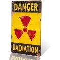 thumbnail image 1 of -Danger Sign-Danger Radiation Allied Military Vintage tin Sign -Outdoor Funny Signs, 1 of 5