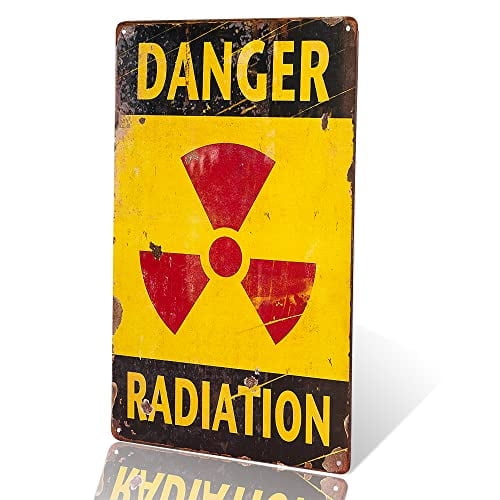 Danger Sign-Danger Radiation Allied Military Vintage tin Sign -Outdoor Funny Signs
