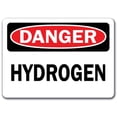thumbnail image 1 of Danger Sign - Hydrogen - 10" x 14" OSHA Safety Sign, 1 of 1