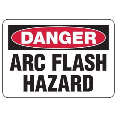 Danger Signs - Arc Flash Hazard Sign Safety & Compliance Signs /OSHA & ANSI Compliant Safety Signs /Electrical Safety Signs, Arc Flash Signs & Lock-Out Signs (Aluminum) Size: 8 x 12 inch