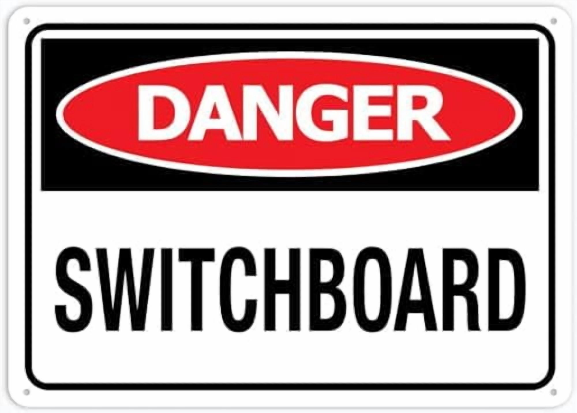 Danger Switchboard Sign 12\u201dX8\u201d Metal Signs Aluminum Sign Pre ...