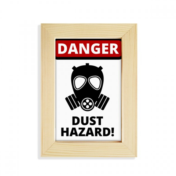 Danger Symbol Dust Hazard Warning Signs Desktop Display Photo Frame Picture Art Painting 5x7 inch