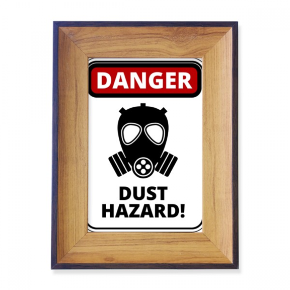 Danger Symbol Dust Hazard Warning Signs Photo Frame Exhibition Display Art Desktop Painting