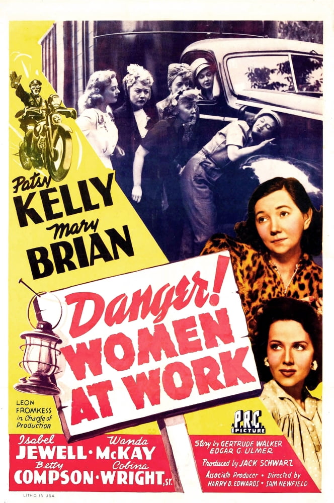 Danger Women At Work U Canvas Art - (24 x 36)