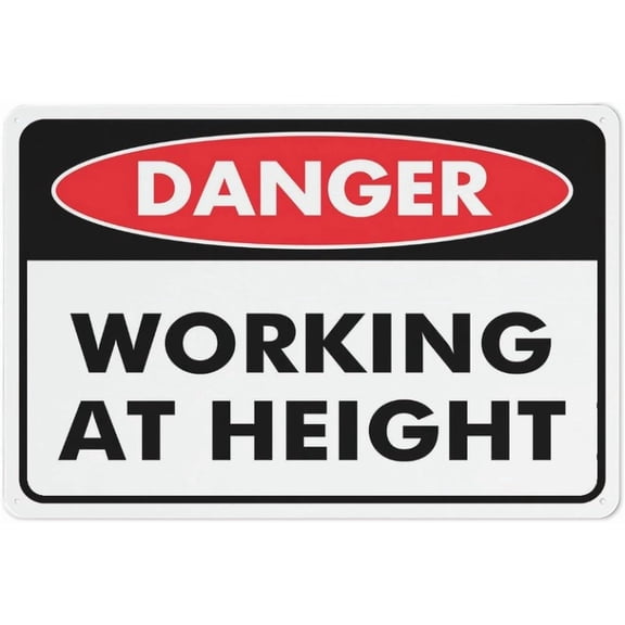 Danger Work Men Ahead Sign Metal Signs 12X8 Inch Rust Free Aluminum,Uv Ink Printing,Durable/Weatherproof Outdoor For Home