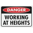 thumbnail image 1 of Danger Working At Heights Sign Outdoor Metal Sign - 12 X 8 Metal Signs For Business, Workplace, Office, Home, Delivery Road Garden Signs, 1 of 4