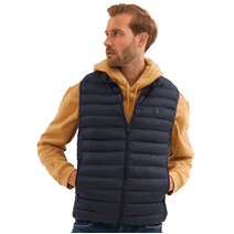 Danger men's vest waterproof and windproof, Waterproof vest men, Breathable fabric, Lightweight and durable vests men | Navy blue - 2XL