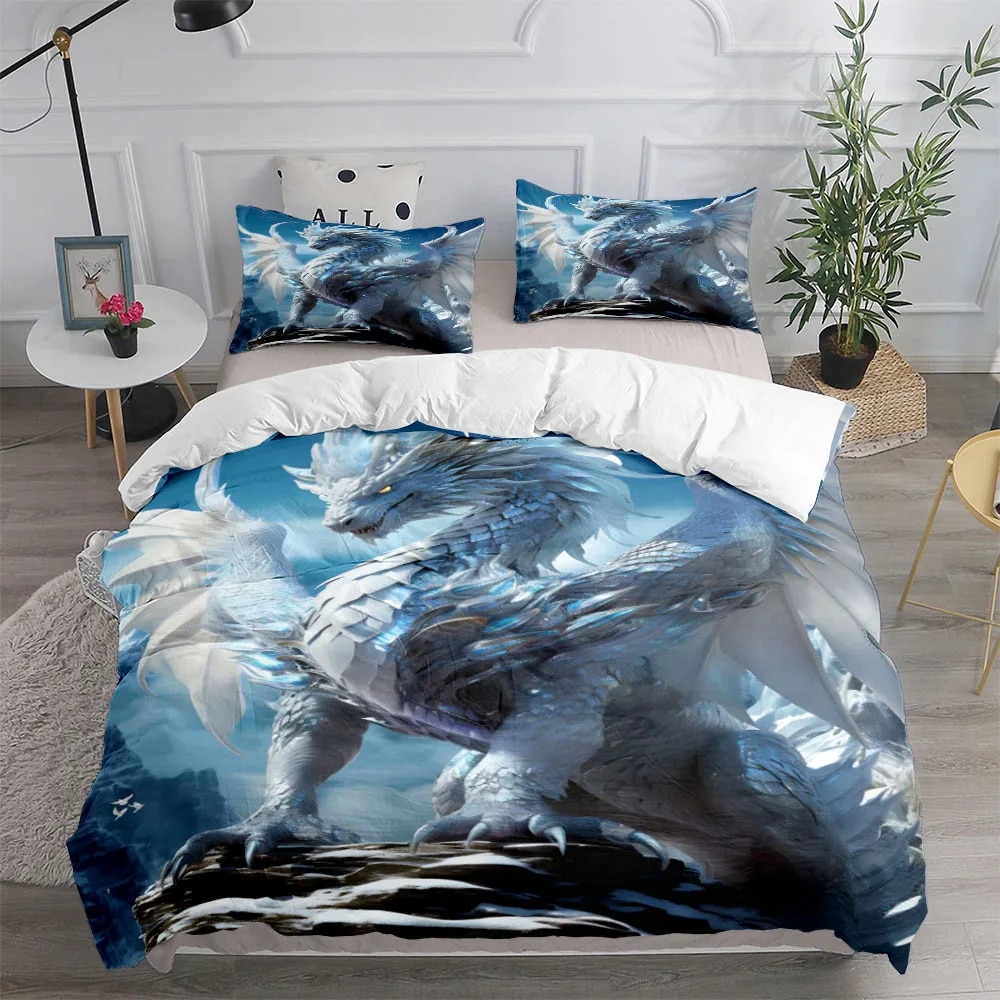 Dangerous Dragon Duvet Cover Set EU Single Double King US Twin Full