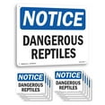 thumbnail image 1 of Dangerous Reptiles OSHA Notice Aluminum Sign 14 Inch x 10 Inch - 10 Pack, 1 of 8