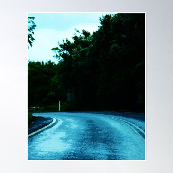 Dangerous Roads Poster Wall Art, Modern Wall Decor, 8x12 UNFRAMED