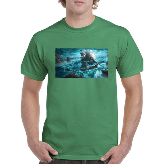 Dangerous Seas T-Shirt Men -Anthony Chirstou Designs, Male 5X-Large