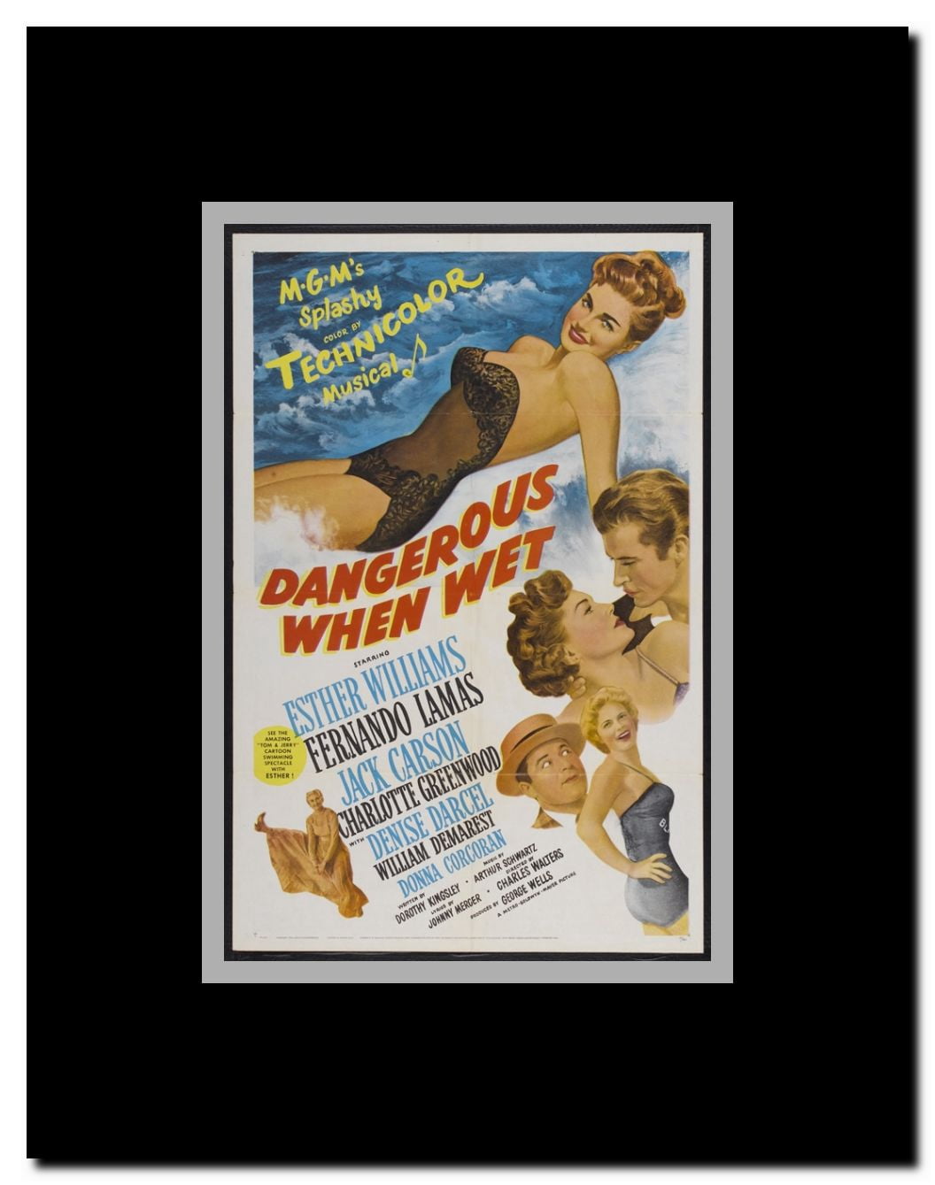 Dangerous When Wet Framed Movie Poster