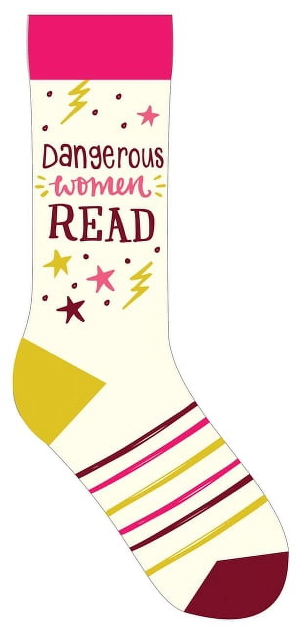 GIBBS SMITH Lovelit Dangerous Women Read Socks, (Hardcover)