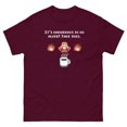 thumbnail image 1 of Dangerous to Go Alone Tee: Coffee is the True Hero (Maroon, S), 1 of 2