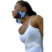 BAZINRICHE Dangle Big Drop Earrings African Fabric Handmade Earring for Women Party Jewelry Accessories