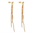 thumbnail image 1 of Dangle Earrings for Women,Threader Drop Gold Plated Star Long Dangle Earrings for Womens Jewelry Gifts, 1 of 7