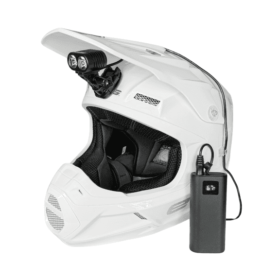 Dango Design Navigator Helmet LED Headlamp | 2,100 Lumen Rated Cree LEDs | Rechargeable Battery