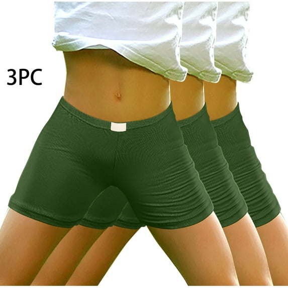 Danhjin 3Pc Girls Athletic Shorts Kids High Waisted Yoga Dance Biker Shorts Comfy Cheer Gymnastics Shorts Solid Color Dance Volleyball Casual Kids Teen Summer