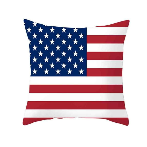 Danhjin American Flag Throw Pillow Covers 18x18 Inch Patriotic Pillow Covers 4th of July Pillow Covers Memorial Day Independence Day Pillow Cases for Home Outdoor Sofa Couch Decorations