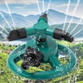 thumbnail image 1 of Danhjin Automatic 360 Rotating Lawn Sprinkler, Garden Yard Water Sprinkler with 2 Spray Modes for Large Area Coverage, Oscillating Sprinkler for Irrigation Systems and Grass Watering, 1 of 9