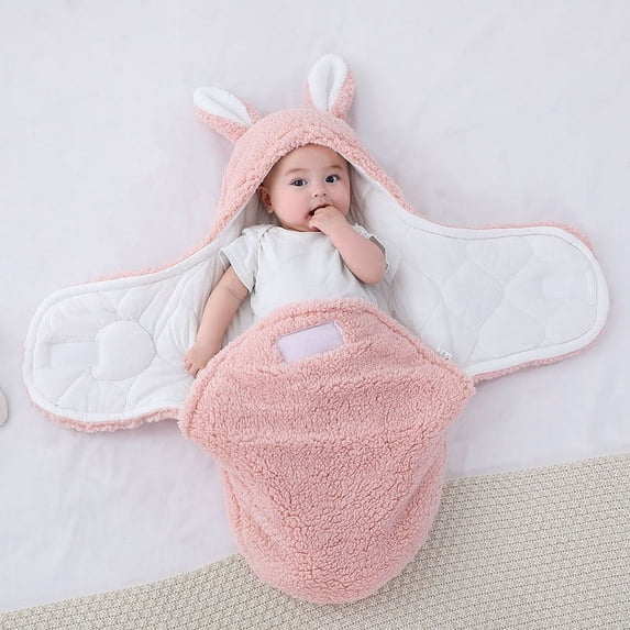 Danhjin Baby Blanket for Boys, Fleece Soft Warm Bunny Swaddle Wrap for Newborn