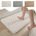 thumbnail image 1 of Danhjin Bathroom Rugs, 23.62*15.74 in Bath Mat Antislip Absorbent Fast Dry Waterproof Shower Mat for Bathroom Soft Toilet Mats, 20x32 Inches, 1 of 9