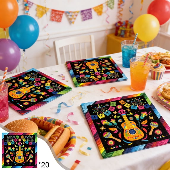 Danhjin Carnival Dinnerware Sets, Plates Cups Napkins Tablecloth Cutlery for Theme Party Decorations