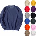 thumbnail image 1 of Danhjin Casual Sweatshirts for Men Crew Neck Long Sleeve Fall Winter Pullover Tops Comfy Outdoor Loose Fashion Tees Shirts, 1 of 4