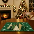 thumbnail image 1 of Danhjin Christmas Placemats, 17.71x11.81in Set of Insulated Table Mats with Christmas Tree Pattern for Holiday Dining Decor Festive Table Setting, 1 of 6