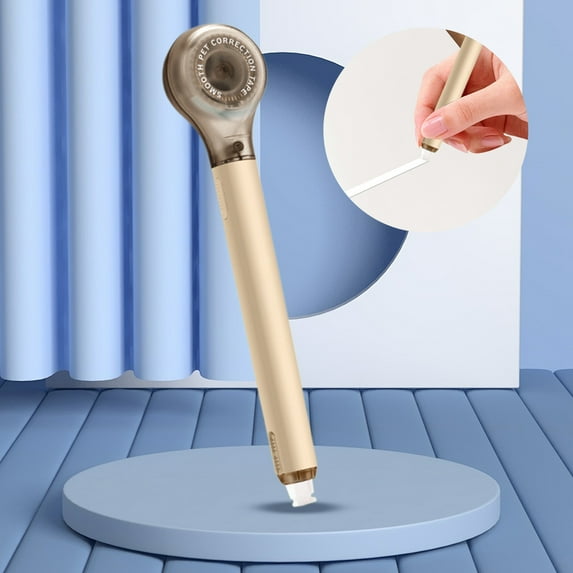 Danhjin Correction White Out Tape Pen Retractable Tape Originality Cute Revision Tape Constant Correction Tape Replaceable Core