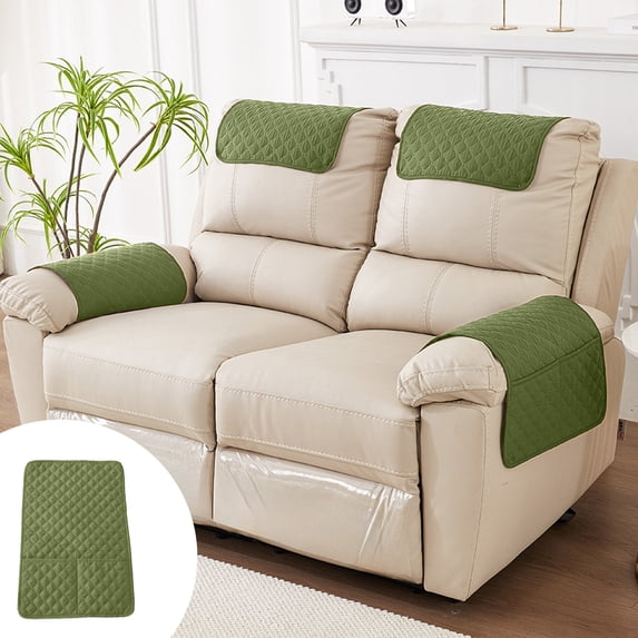 Danhjin Couch Arm Covers Sofa Arm Covers Solid Color Protective Scratch-Proof for Couches Recliners Chairs Headrests Home Office Decor, 23.6x15.7in