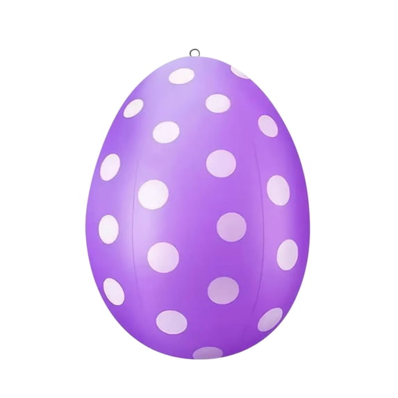 Danhjin Easter Decorations Inflatable Eggs Outdoor 19.68in Bunny Hanging Decoration Plastic Easter Inflatables for Courtyard Party Festive Decor