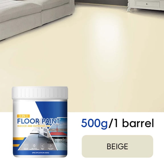 Danhjin Epoxy Floor Paint 500ml, 3-in-1 Water-Based High Solid Resin for Garage Cement Coating