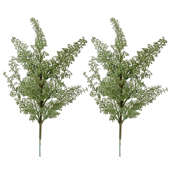 Danhjin Fake Plants, 12 Inch Christmas Norfolk Branches Green Plants Artificial Decor Low Maintenance Indoor Outdoor Fake Plant Decor for Home Office Decor