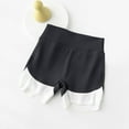 thumbnail image 1 of Danhjin Girls Athletic Shorts Kids High Waisted Yoga Dance Biker Shorts Comfy Cheer Gymnastics Shorts Color Matching Dance Volleyball Casual Kids Teen Summer, 1 of 3