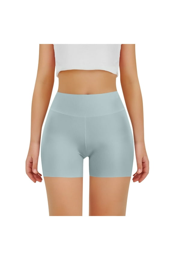 Girls Athletic Shorts Kids High Waisted Yoga Dance Biker Shorts Comfy Cheer Gymnastics Shorts Solid Color Dance Volleyball Casual Kids Teen Summer