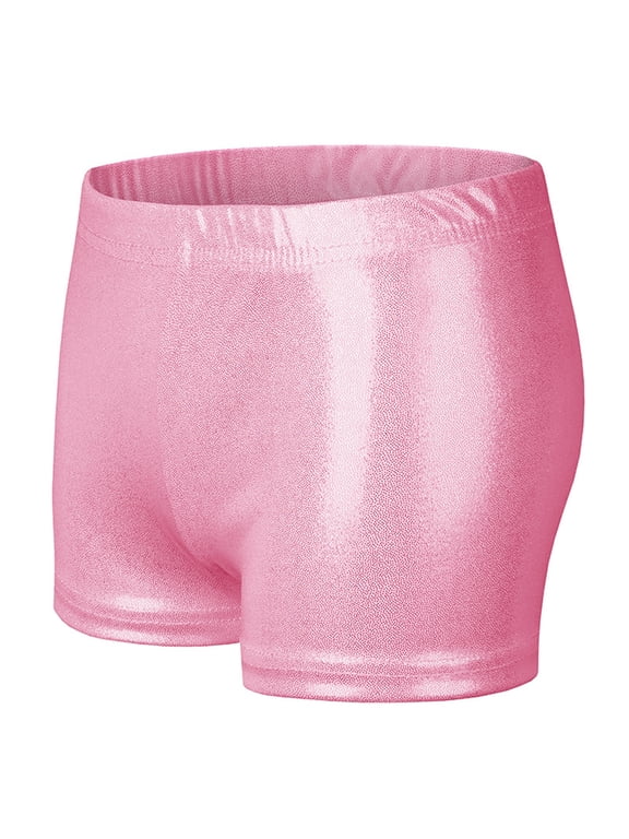 Girls Dance Short for Gymnastics Athletic Shorts Tumbling Bottoms Ballet Workout Yoga Shorts for 3-9 Year Kids
