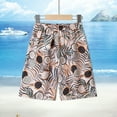 thumbnail image 1 of Danhjin Girls and Boys Shorts Casual Printed Summer Beach Shorts Adjustable Waist Quick Ly Dry Swimming Board Shorts 3-14 Years, 1 of 3