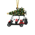 thumbnail image 1 of Danhjin Golf Cart Christmas Decorations Set, 3.3in Waterproof Outdoor Golf Party Decor for Christmas Tree, Home, Holiday Party Supplies, 1 of 4
