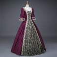 thumbnail image 1 of Danhjin Gothic Vintage Court Gown Cake Skirt Victorians Patchwork Lace Princess Dress Halloween Fancy Dress Long Sleeve Dresses Fashion Women Dress With Corset Clashing, 1 of 3