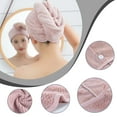 thumbnail image 1 of Danhjin Hair Towel Wrap, Microfiber Hair Towels for Long Hair Absorbent Fast Drying Turban Twists for Wet Hair, Soft Microfiber Towels for Hair drying, Home Salon Travel Use, 9.8×26in, 1 of 7