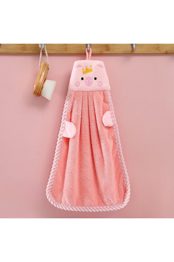 Hand Towels with Hanging Loop, Fast Dry Microfiber Towels for Hands & Face, Highly Absorbent Bathroom & Kitchen Towels with Hooks for Easy Hanging, Soft Guest Towels, 14.96x11.02in