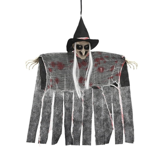 Danhjin Hanging Witch, Flying Witches Outdoor Halloween Decor Creepy Halloween Decorations for Porch Tree Yard, Hanging Halloween Decor, 130g