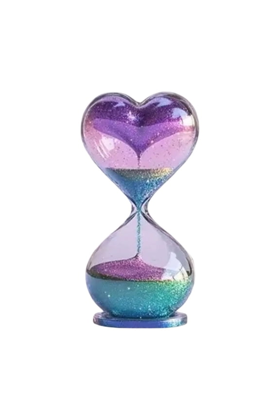 Heart Decor, 2D Character Heart Funnel Acrylic Rotating Sign for Living Room Bedroom Ornament