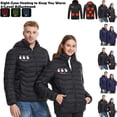 thumbnail image 1 of Danhjin Heated Puffer Jackets for Women and Men Unisex 8 Heating Zones 3 Temperature Settings USB Powered Windproof Fall Winter Thermal Casual Zip up Fashion Jackets(Power Bank Not Included), 1 of 9