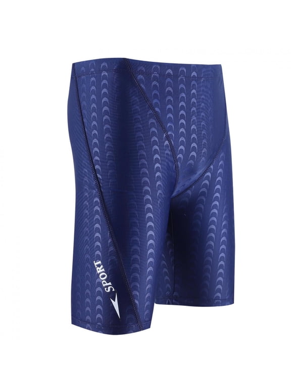Jammer Swimsuit Mens Solid Swim Jammers Endurance Long Racing Training Swimsuitible Comfortable Quick Dry Sports Swim Trunks